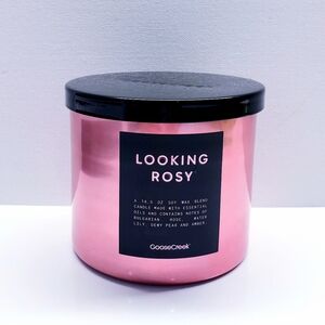 Goose Creek LOOKING ROSY Large 3-Wick Scented Candle, 14.5 Oz